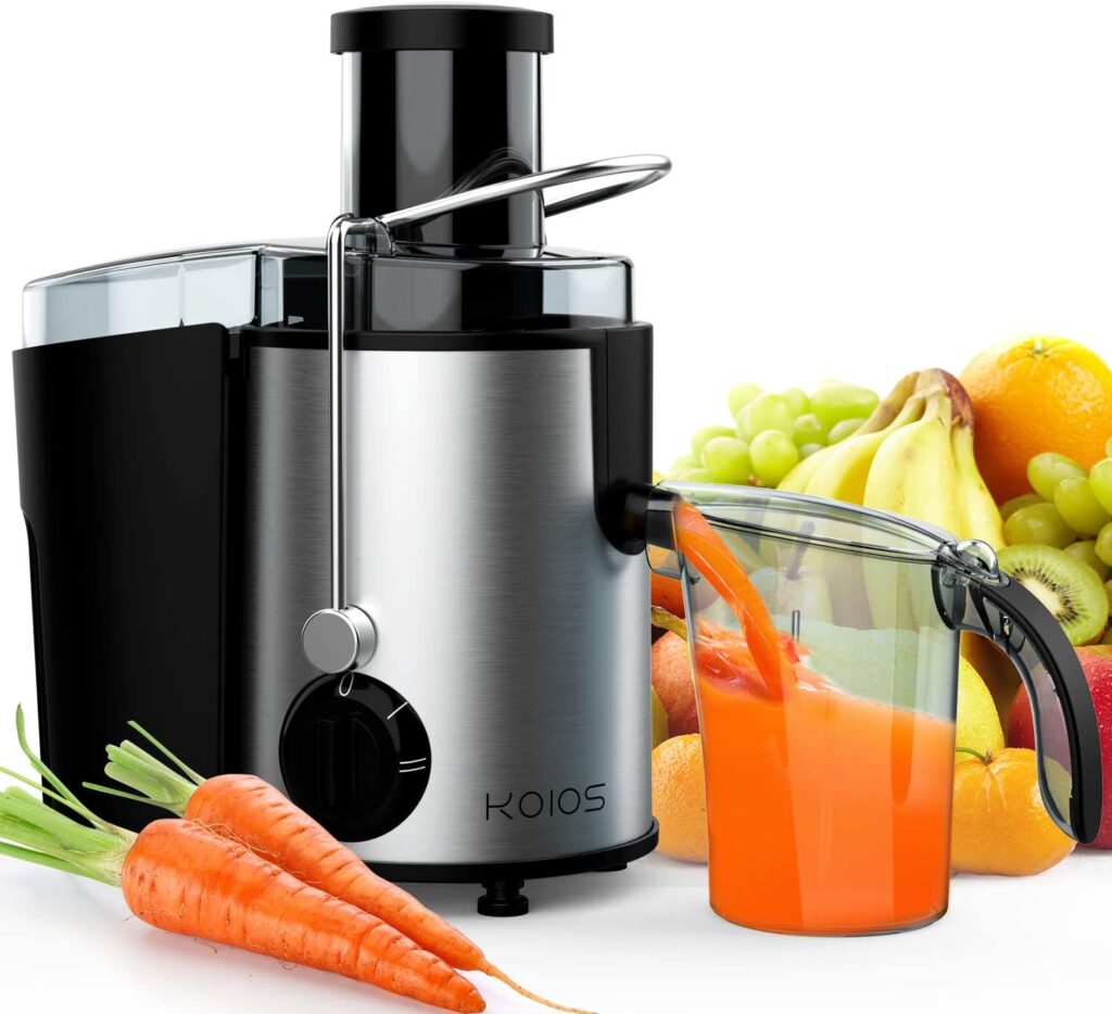 KOIOS Centrifugal Juicer with 850W Motor – BPA Free Juice Extractor