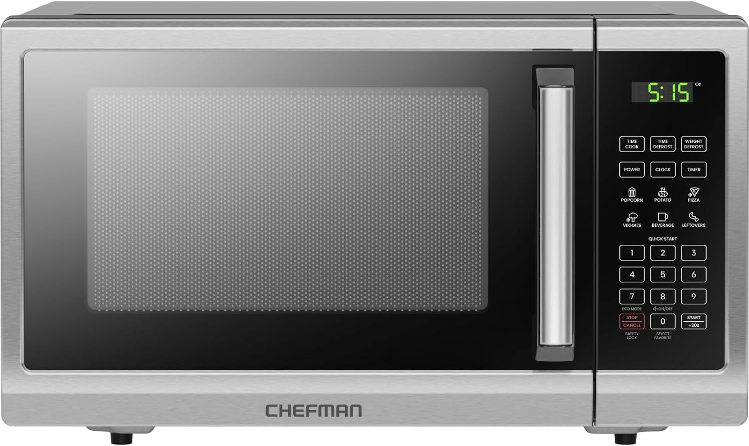 Chefman Countertop Microwave Oven 0.9 Cu. Ft.