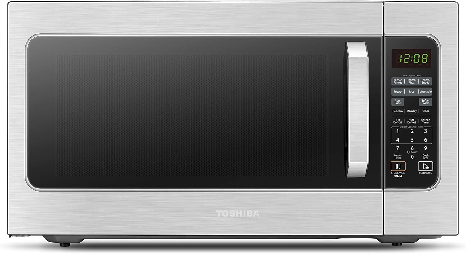 Toshiba ML-EM62P(SS) Large Countertop Microwave with Smart Sensor