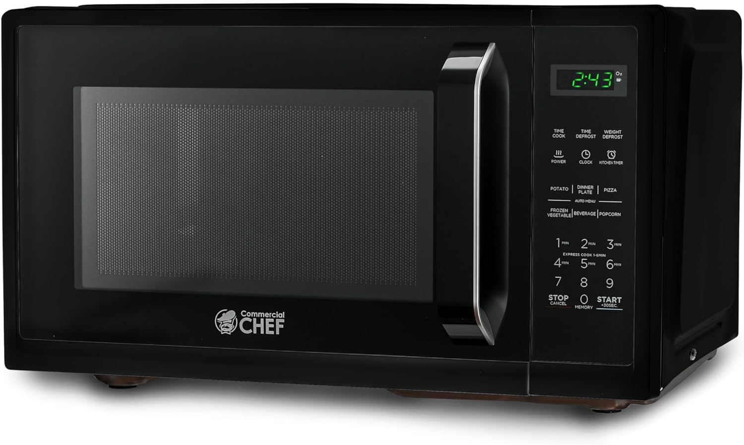 COMMERCIAL CHEF 0.9 Cubic Foot Microwave