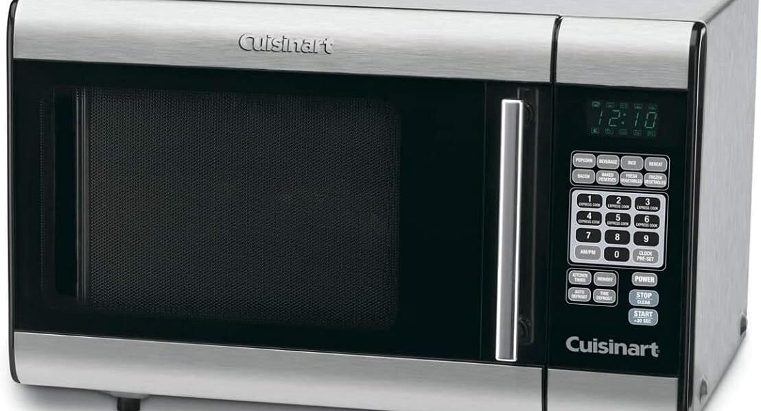 Cuisinart CMW-100 1-Cubic-Foot Stainless Steel Microwave Oven, Brushed Chrome