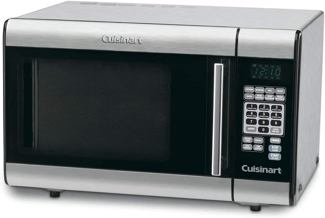 Cuisinart CMW-100 1-Cubic-Foot Stainless Steel Microwave Oven, Brushed Chrome