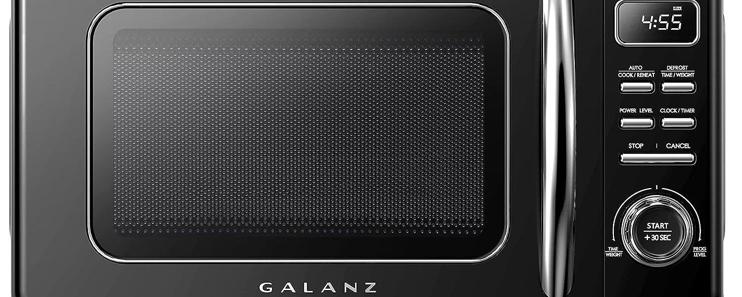 Galanz GLCMKZ07BKR07 Retro Countertop Microwave Oven
