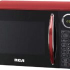 RCA RMW953-RED Microwave Oven, 900 Watts with 10 Power Levels, Red