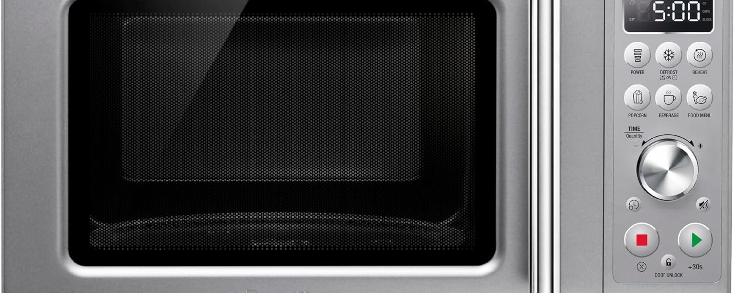 Breville Compact Wave Soft Close Microwave BMO650SIL