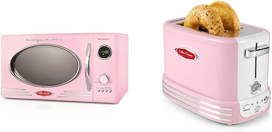 Nostalgia Retro Countertop Microwave Oven