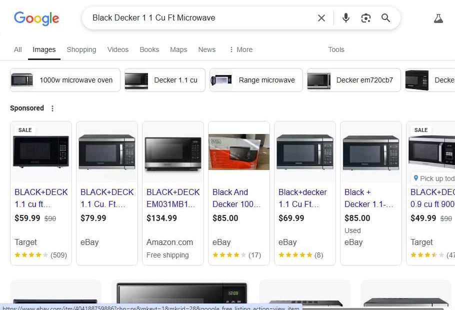 Black+Decker Microwave Search Results