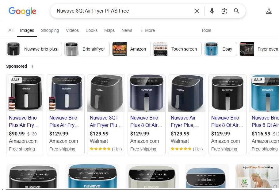 Google Search Results for Nuwave 8Qt Air Fryer