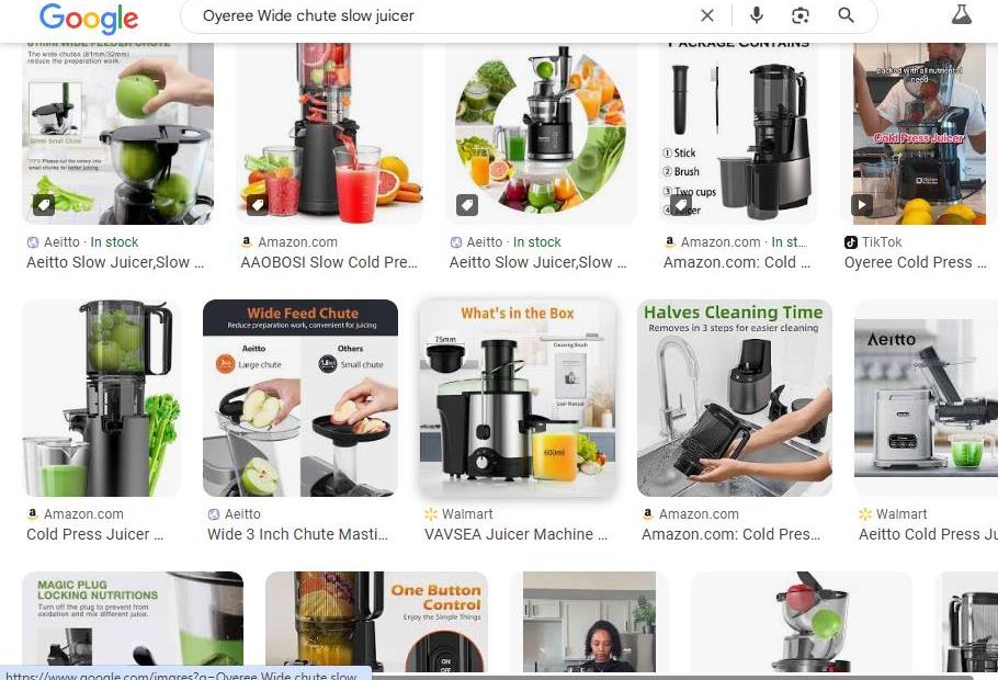 Search Results for Oyeree Wide Chute Slow Juicer