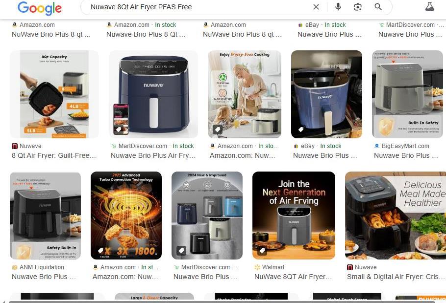 Nuwave 8Qt Air Fryer Images Found Online