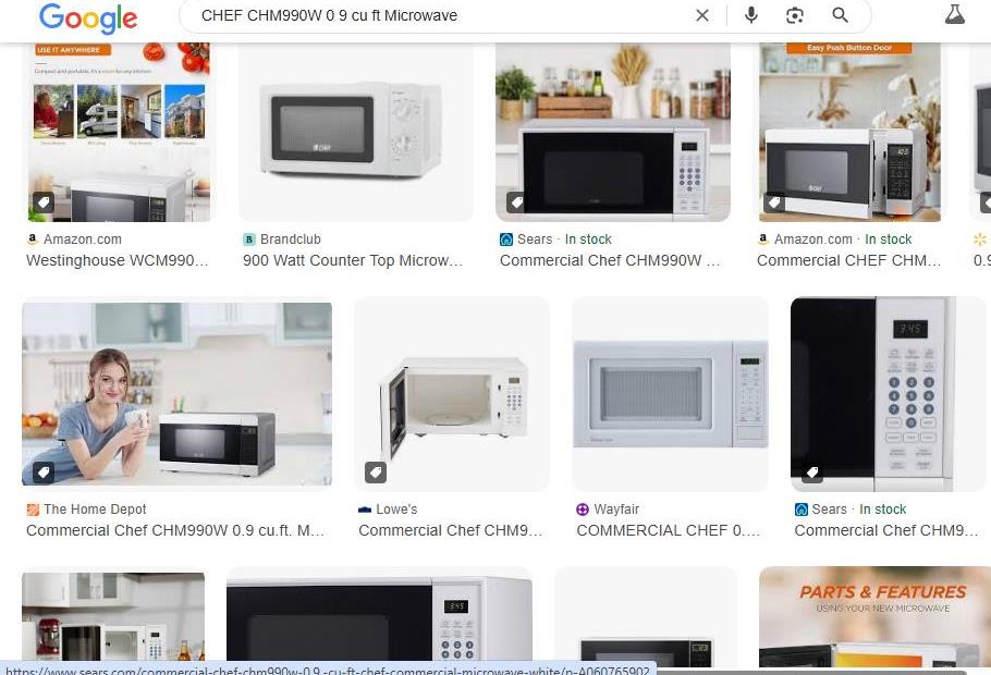 Search Results for a Microwave