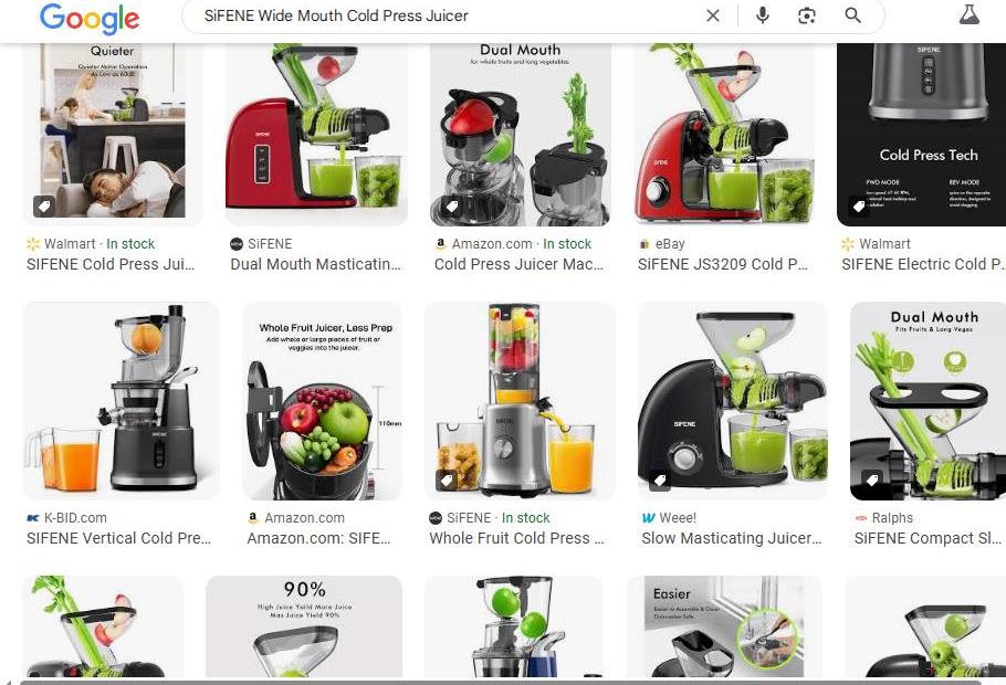 SiFENE Juicer: A Variety of Options