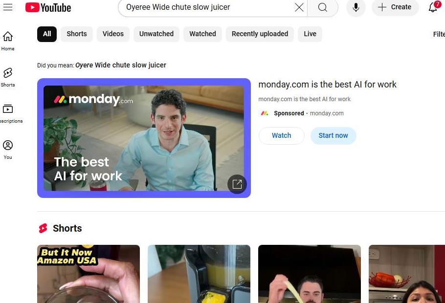YouTube Ad Features AI for Work